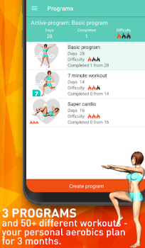 İndir Aerobics workout at home Sağlık & Fitness Android için Ekran görüntüsü 2