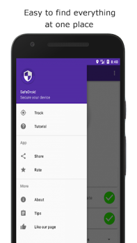 İndir SafeDroid Araçlar Android için Ekran görüntüsü 4
