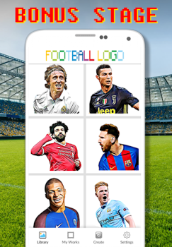 İndir Football Logo Coloring By Number Bulmaca Oyunları Android için Ekran görüntüsü 4