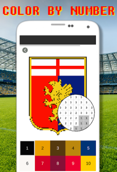 İndir Football Logo Coloring By Number Bulmaca Oyunları Android için Ekran görüntüsü 6