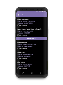 İndir Cheats for GTA 5 on PS/XBOX/PC Eğlence Android için Ekran görüntüsü 4