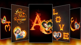 İndir Fire Text Photo Frames App Fotoğraf Android için