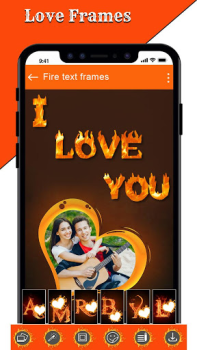 İndir Fire Text Photo Frames App Fotoğraf Android için Ekran görüntüsü 2