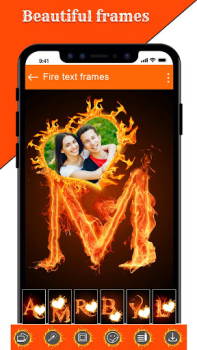 İndir Fire Text Photo Frames App Fotoğraf Android için Ekran görüntüsü 6