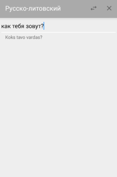 Русско-литовский переводчик