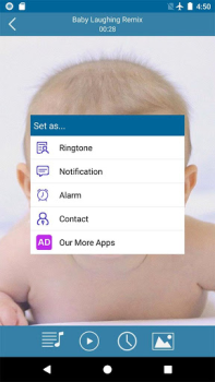 İndir Baby Sounds Ringtones Özelleştirme Android için Ekran görüntüsü 4