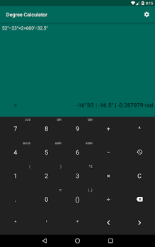 İndir Degree Calculator Araçlar Android için Ekran görüntüsü 5