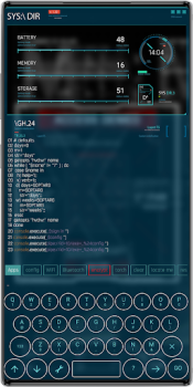İndir Aris Launcher, Hacker Style UI Özelleştirme Android için Ekran görüntüsü 7