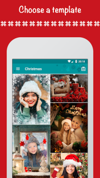İndir Christmas Photo Frames & Cards Fotoğraf Android için Ekran görüntüsü 4