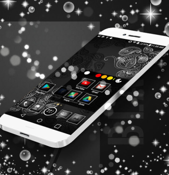 İndir Siyah Tema Başlatıcı Özelleştirme Android için Ekran görüntüsü 3