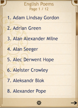 İndir English Poems/Poetry Kitaplar & Rehberler Android için Ekran görüntüsü 2