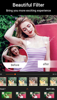 İndir Beauty Video - Video Editor Video oynatıcılar ve düzenleyiciler Android için Ekran görüntüsü 5
