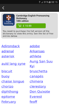 İndir English Pronouncing Dictionary Eğitim Android için