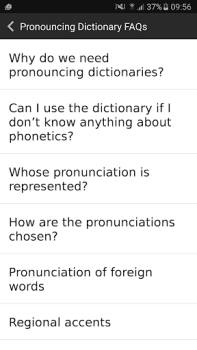 İndir English Pronouncing Dictionary Eğitim Android için Ekran görüntüsü 5
