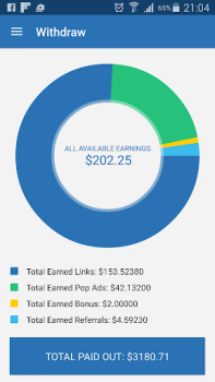 İndir AdFly - Paid URL Shortener Araçlar Android için Ekran görüntüsü 4