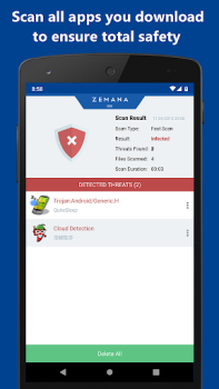 İndir Zemana Antivirus Araçlar Android için Ekran görüntüsü 4