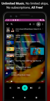 İndir Video Müzik Çalar İndirici Müzik ve Ses Android için Ekran görüntüsü 3
