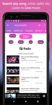 İndir Video Müzik Çalar İndirici Müzik ve Ses Android için Ekran görüntüsü 4