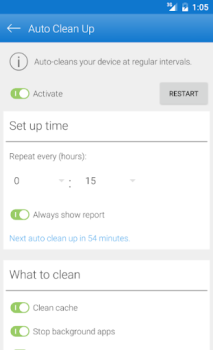 İndir Auto Clean Up Araçlar Android için Ekran görüntüsü 2