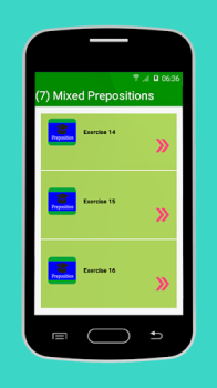 İndir English Prepositions Exercises Eğitim Android için Ekran görüntüsü 3