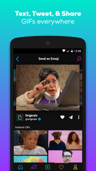 İndir GIPHY: GIFs, Stickers & Clips Video oynatıcılar ve düzenleyiciler Android için Ekran görüntüsü 4