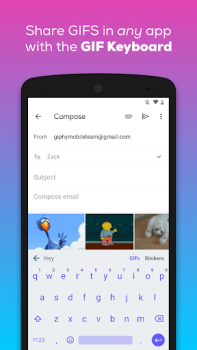 İndir GIPHY: GIFs, Stickers & Clips Video oynatıcılar ve düzenleyiciler Android için Ekran görüntüsü 6