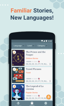 İndir Beelinguapp: İngilizce öğren Eğitim Android için Ekran görüntüsü 7