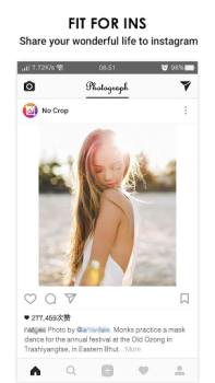 İndir No Crop Pic for Instagram Fotoğraf Android için Ekran görüntüsü 6