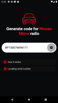 İndir Nissan Teyp Kodu Arabalar ve Ulaşım Android için Ekran görüntüsü 3