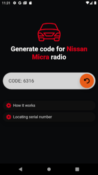 İndir Nissan Teyp Kodu Arabalar ve Ulaşım Android için Ekran görüntüsü 4