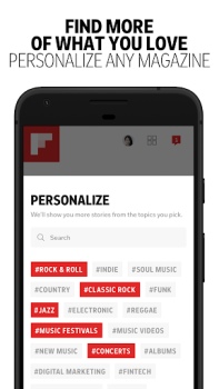 İndir Flipboard Haberler & Dergiler Android için Ekran görüntüsü 4