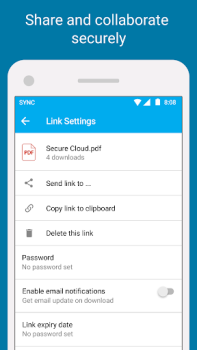 İndir Sync - Secure cloud storage İş Android için Ekran görüntüsü 2