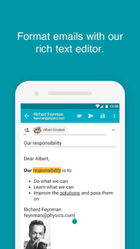 İndir Aqua Mail - hızlı e-posta İletişim Android için Ekran görüntüsü 3