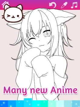 İndir Anime Manga Coloring Pages wit Masa oyunları Android için Ekran görüntüsü 4
