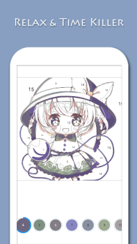 İndir Anime - Paint by Numbers Eğlence Android için Ekran görüntüsü 3