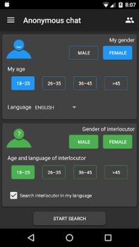 İndir Anonymous chat Flört Android için Ekran görüntüsü 2
