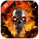 İndir  Flaming Skull Live Wallpaper for Free