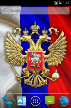 İndir 3D Russian Emblem and Flag LWP Özelleştirme Android için