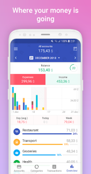 İndir 1Money: harcama takibi, bütçe Finans Android için Ekran görüntüsü 3