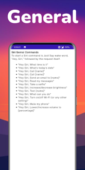İndir Commands For Siri Kitaplar & Rehberler Android için Ekran görüntüsü 3