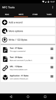 İndir NFC Tools Araçlar Android için Ekran görüntüsü 4