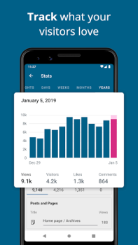 İndir WordPress - Site Oluşturucu İş Android için Ekran görüntüsü 4