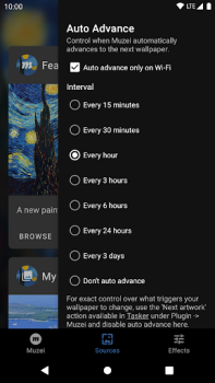 İndir Muzei Live Wallpaper Özelleştirme Android için Ekran görüntüsü 5