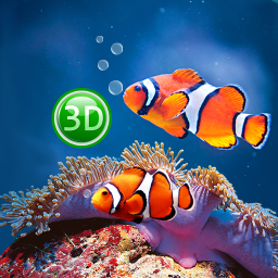 Logo Coral Fish 3D Live Wallpaper