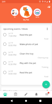 İndir Animal and pet care diary Yaşam Tarzı Android için Ekran görüntüsü 2