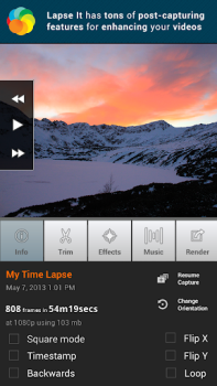 İndir Lapse It • Time Lapse Camera Video oynatıcılar ve düzenleyiciler Android için Ekran görüntüsü 2