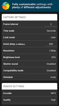 İndir Lapse It • Time Lapse Camera Video oynatıcılar ve düzenleyiciler Android için Ekran görüntüsü 7