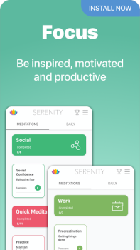 İndir Serenity: Guided Meditation Sağlık & Fitness Android için Ekran görüntüsü 6