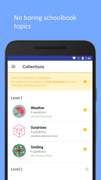İndir Ispeak: English Speaking Train Eğitim Android için Ekran görüntüsü 2