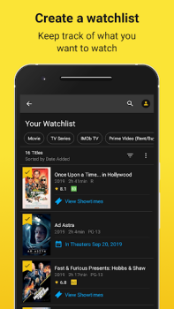İndir IMDb: Movies & TV Shows Eğlence Android için Ekran görüntüsü 5